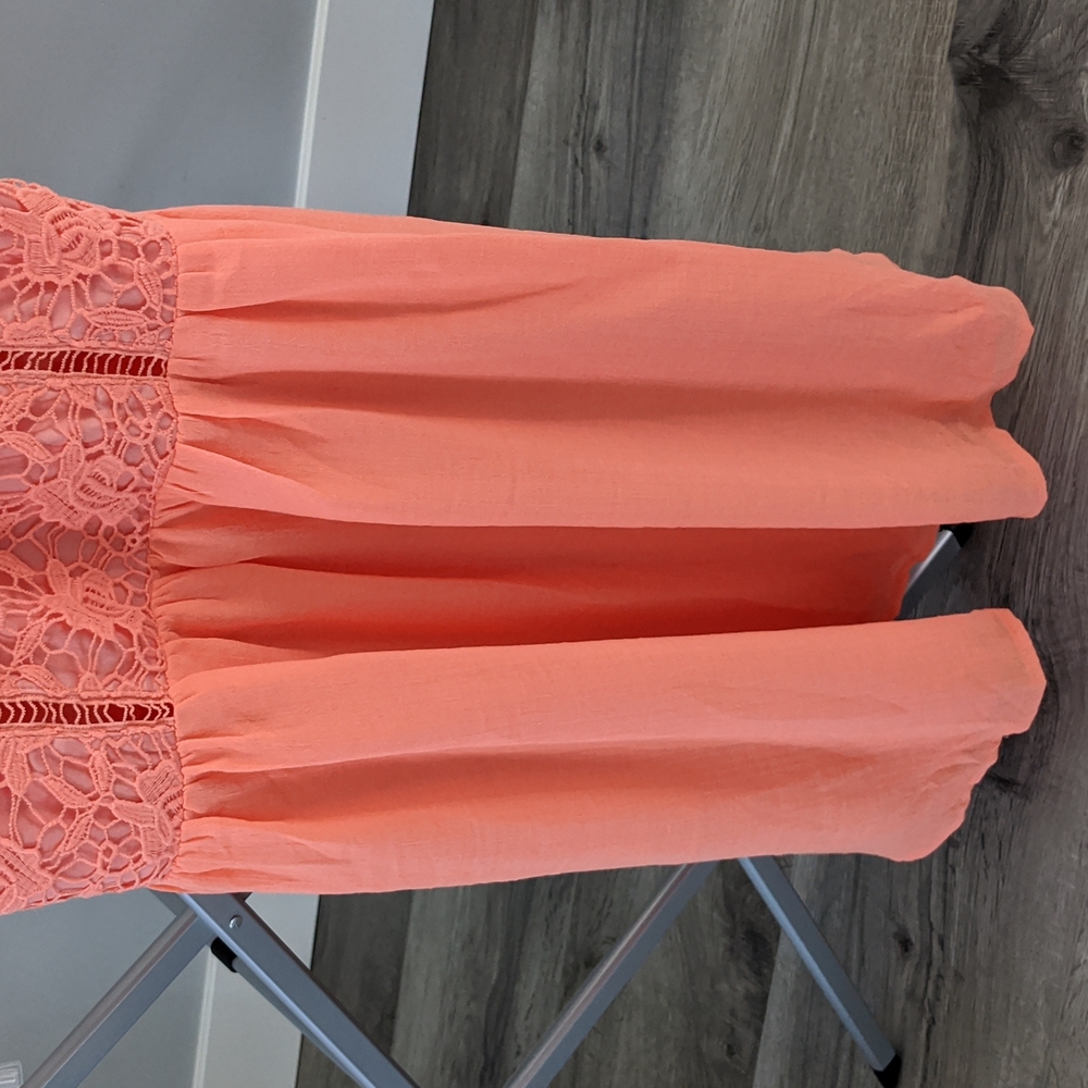 ⬇️2 LEFT⬇️CORAL LACE DRESS - Picture 4 of 8